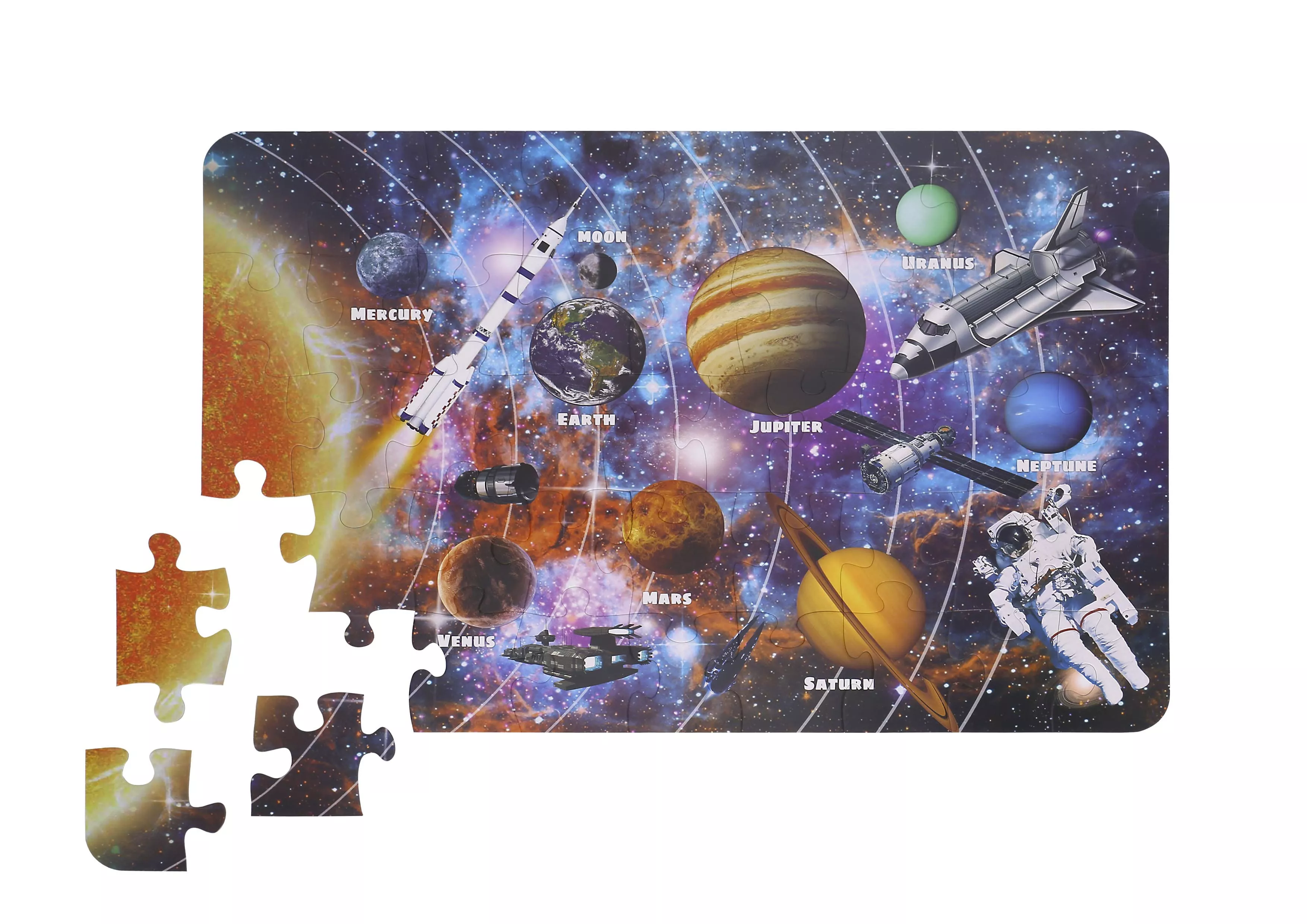 The Solar System Floor Puzzle