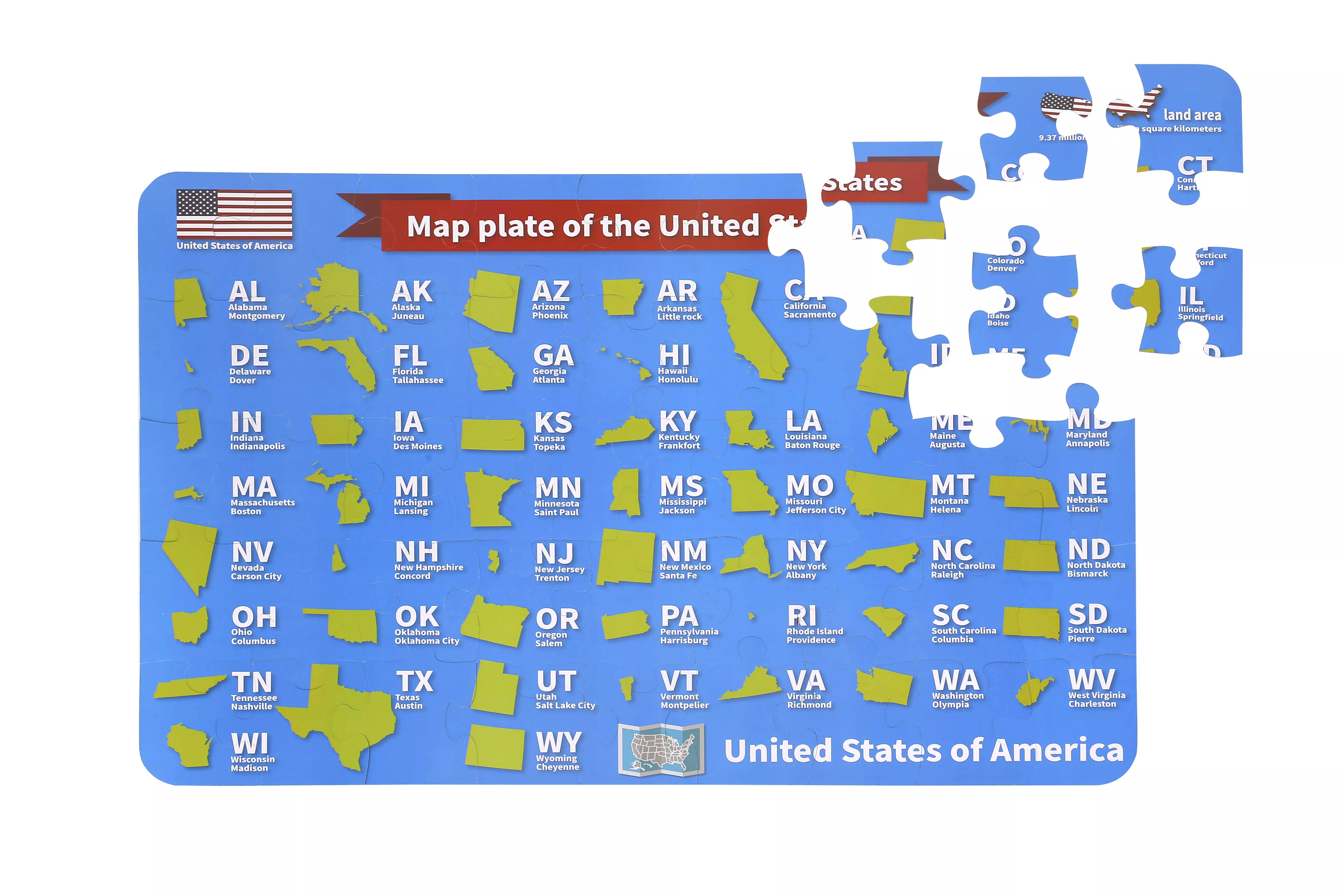 Map of the U.S.A. Floor Puzzle