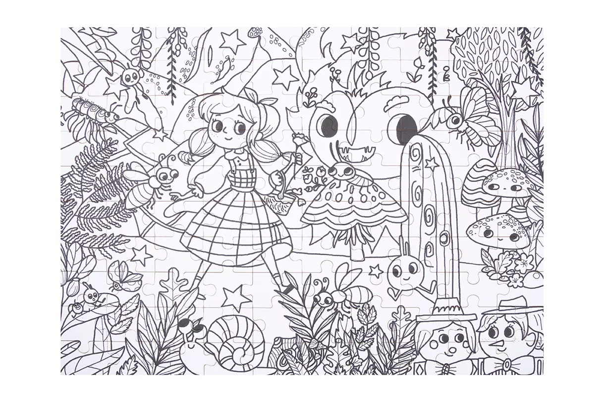 Coloring Puzzle - Secret Garden