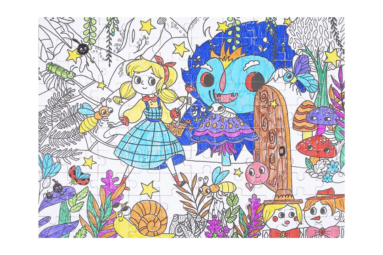 Coloring Puzzle - Secret Garden