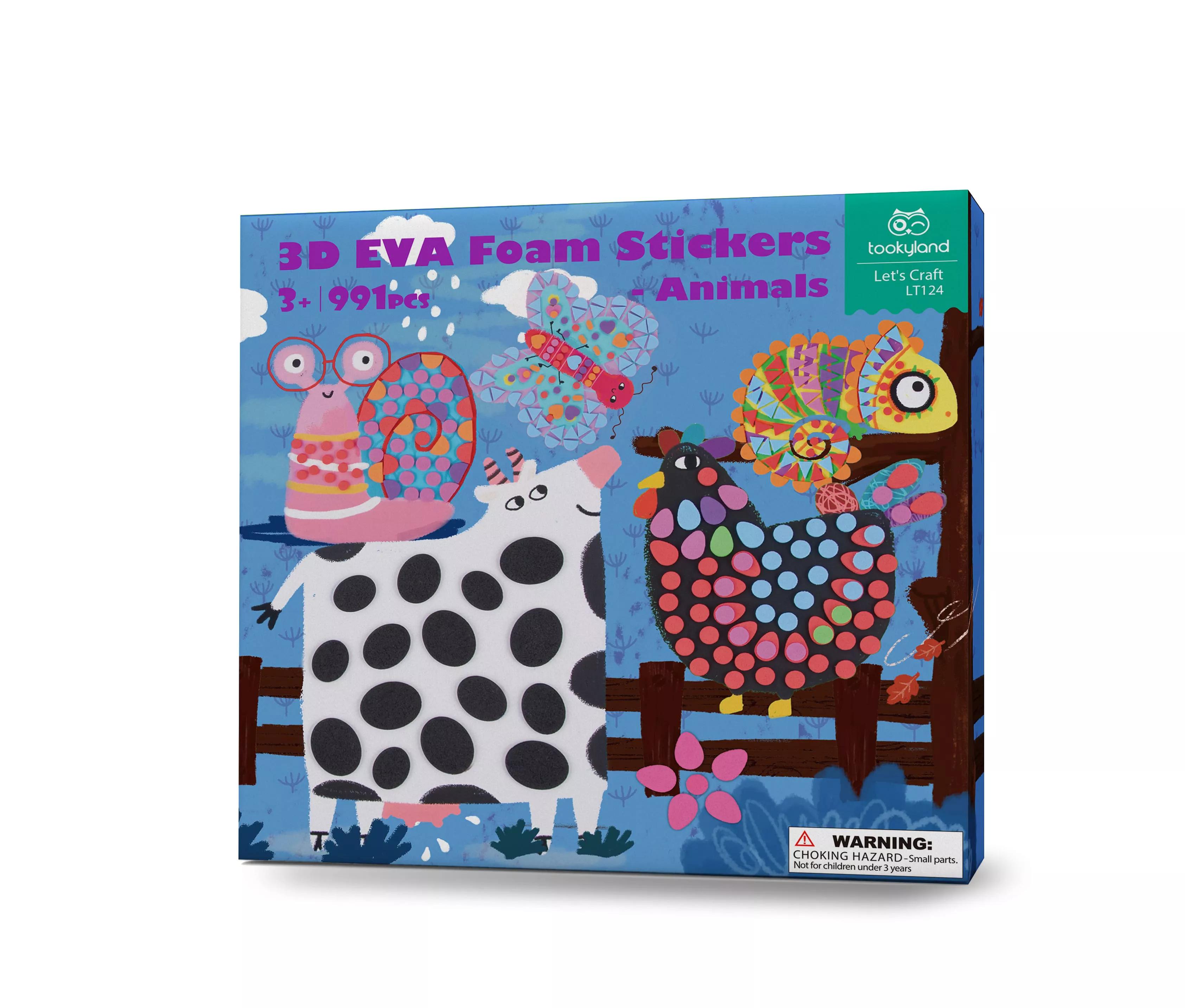 3D EVA Foam Stickers-Animals