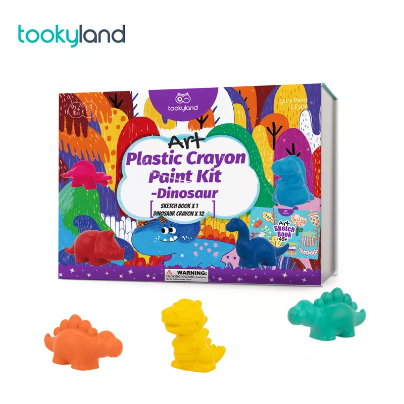 Plastic Crayon Paint Kit-Dinosaur&nbsp;
