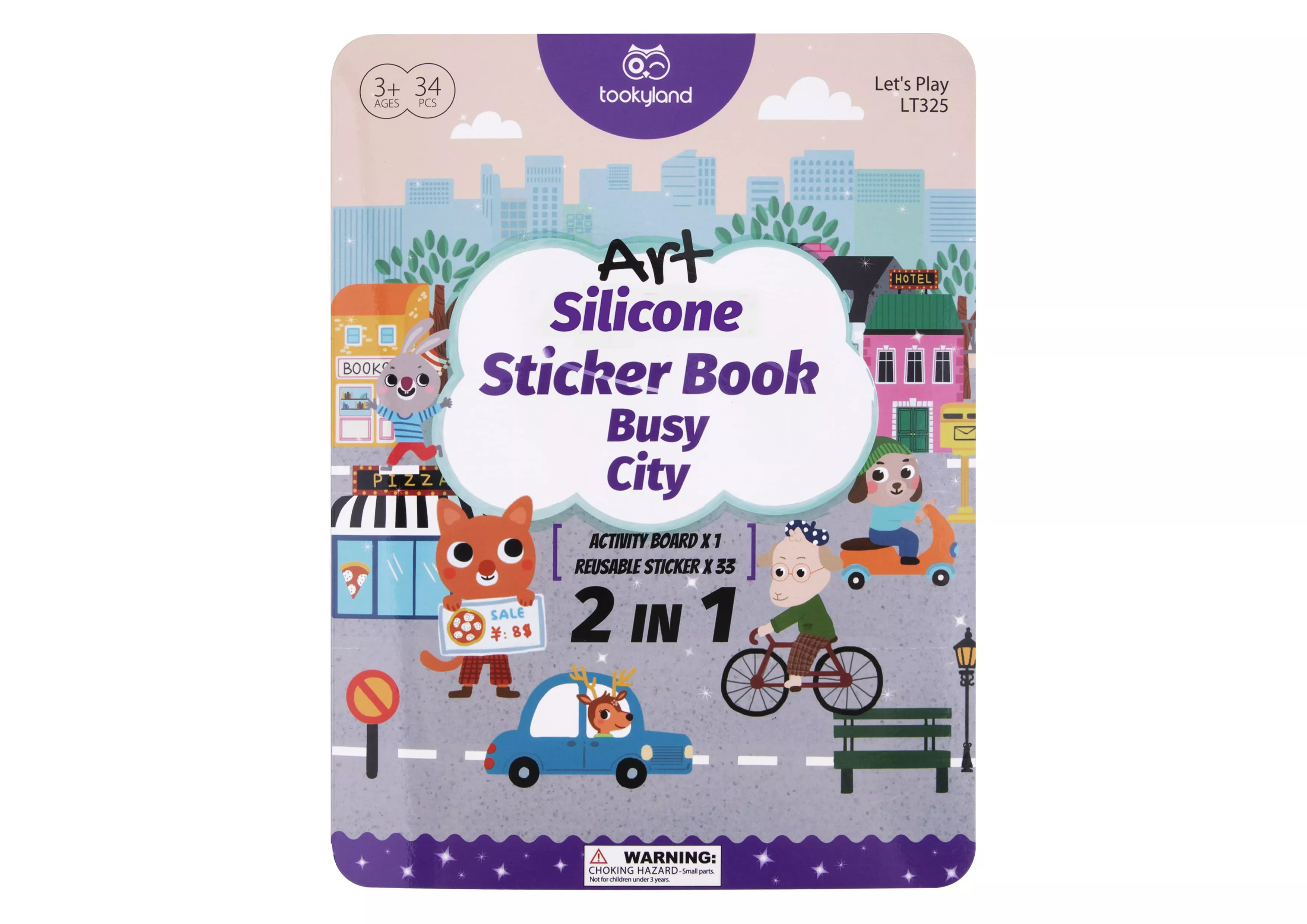 Silione Sticker Book-Busy City