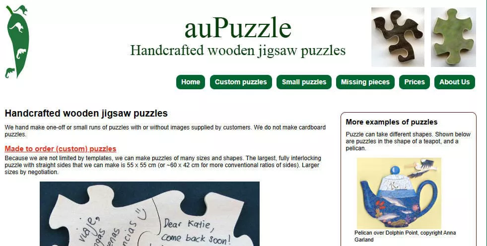 Australian Custom Wooden Jigsaw Puzzle Manufacturer