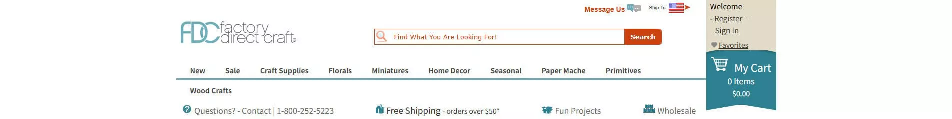 Factory Direct Craft wholesale craft supplies