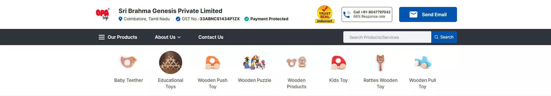 OPA Toys Wooden Educational Toy Manufacturer in India
