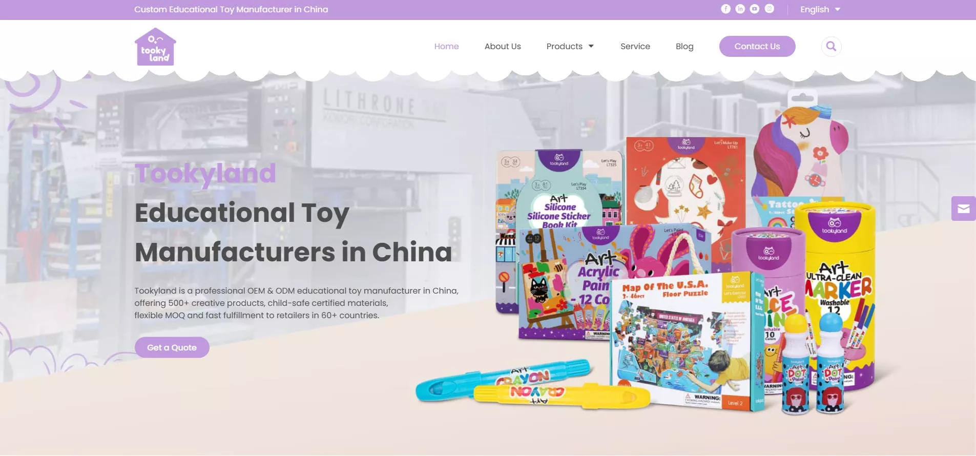 Tookyland custom educational toy manufacturer and wooden toy supplier