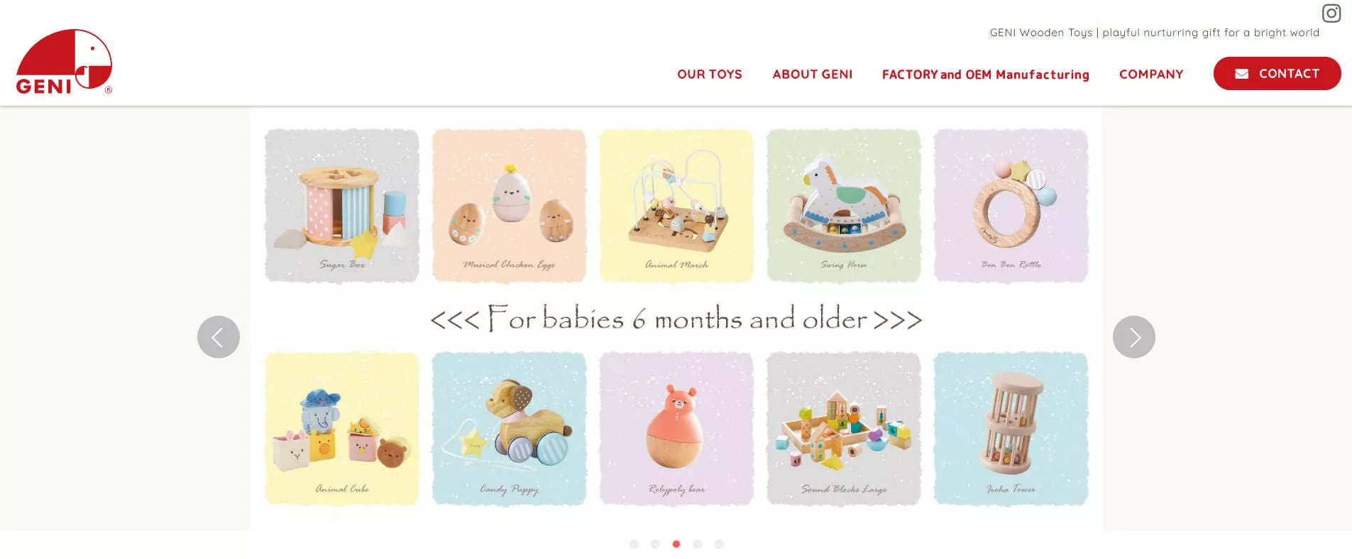 GENI Toys wooden toy maker and OEM manufacturer